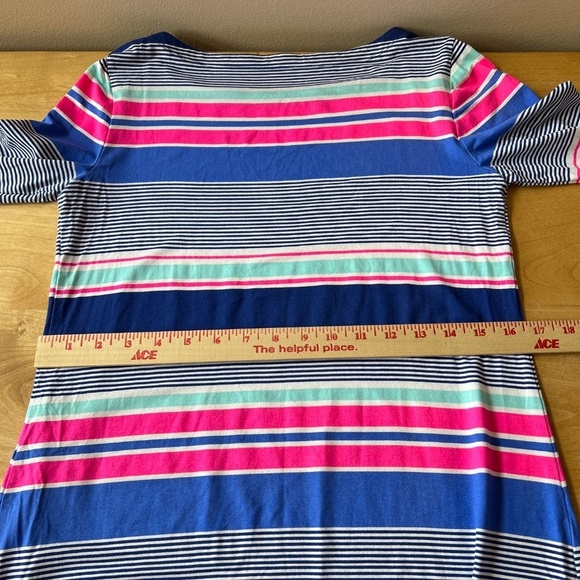 LILLY PULITZER SOPHIE DRESS M VIBRANT KALEIDOSCOPE STRIPES STRETCH LIGHTWEIGHT - Picture 8 of 12
